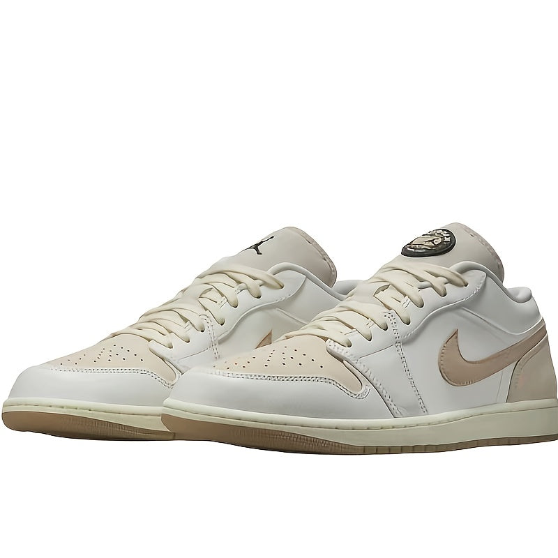 Jordan Air Jordan 1 Low Dongdan Men's Low - top Retro Basketball Shoes. Soft and comfortable, with excellent slip - resistance and wear - resistance. In white and brown colorway, Style Code: IB8855 - 121