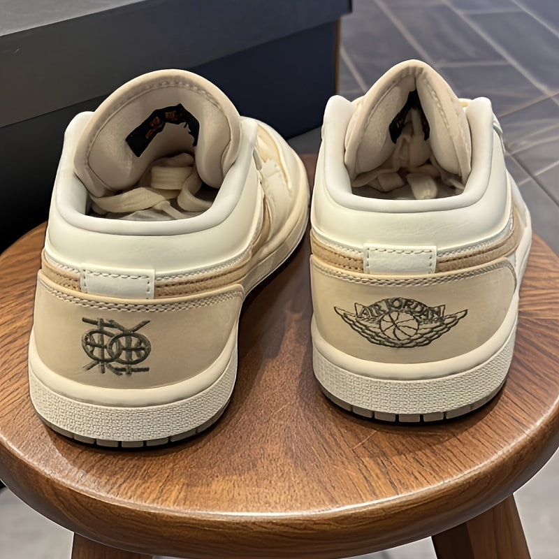 Jordan Air Jordan 1 Low Dongdan Men's Low - top Retro Basketball Shoes. Soft and comfortable, with excellent slip - resistance and wear - resistance. In white and brown colorway, Style Code: IB8855 - 121