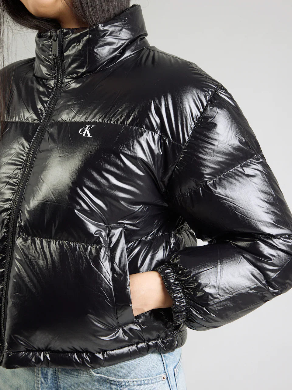 Geacă de iarnă Calvin Klein Jeans pe Negru 