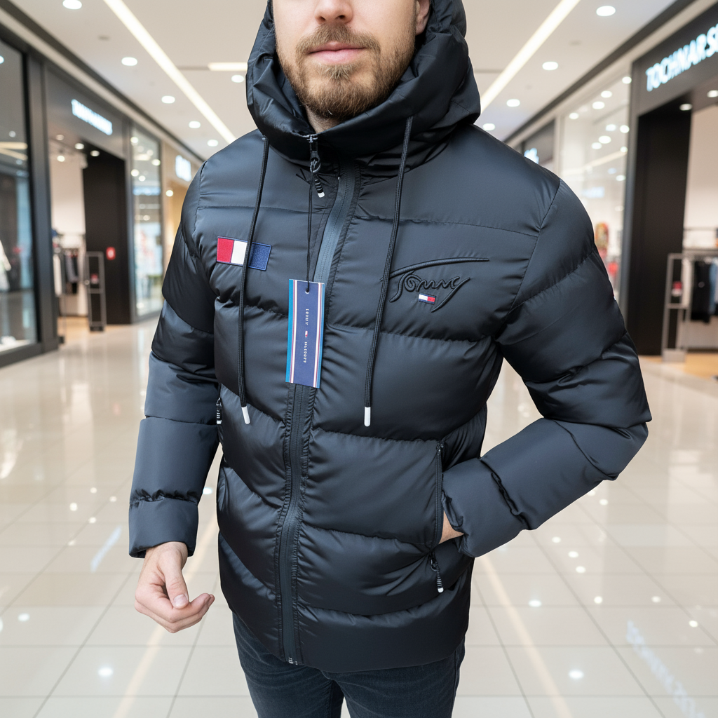 Geacă Tommy Hilfiger, Bărbați Albastru