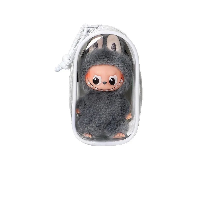 Labubu4.0 Waterproof Protective Cover Labubu Fourth-generation Dust-proof Storage Protective Cover Transparent Baby Bag