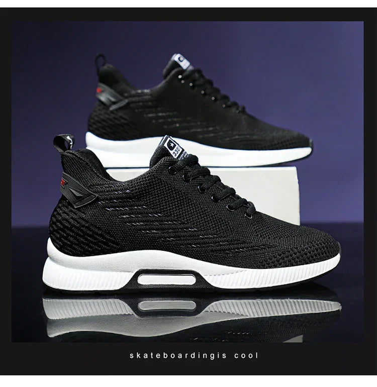 New Sneakers Man Elevator Shoes Height Increase Shoes for Men Insoles 8CM Mesh Breathable Sports Heightening Footwear Tall Shoes