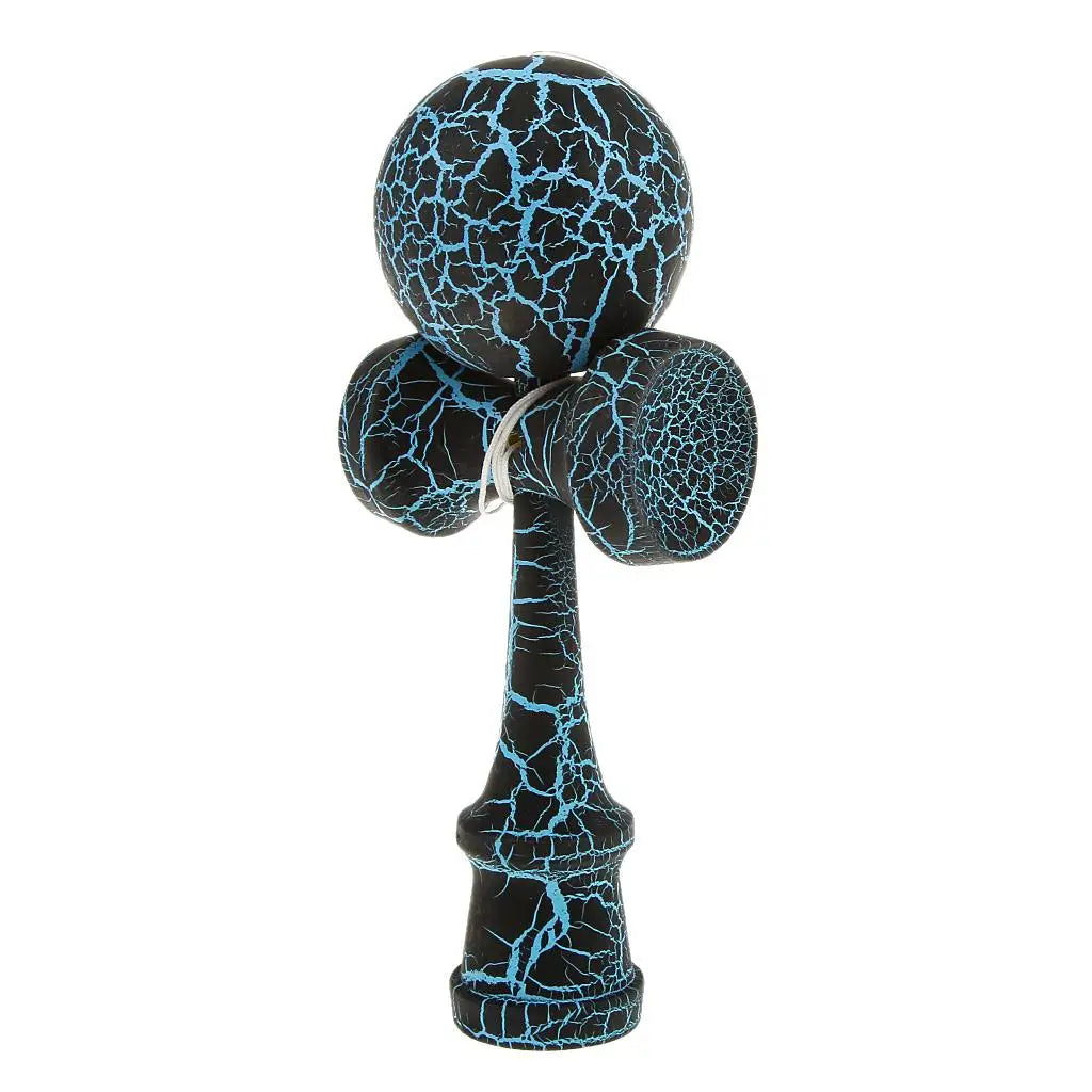 Full Crackle Paint Kendama Japanese Traditional Toy Kids Wooden Skill Ball Games