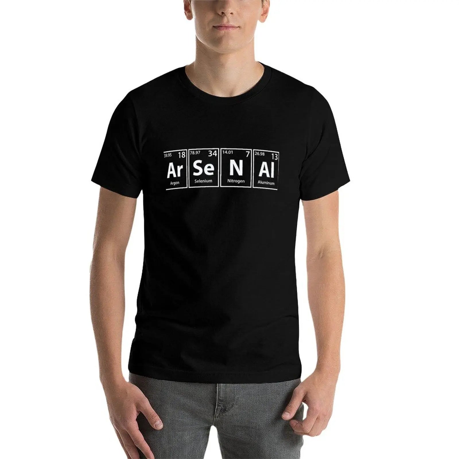 Arsenal (Ar-Se-N-Al) Periodic Elements Spelling T-Shirt graphic shirts valentines clothes man clothes luxury clothes men