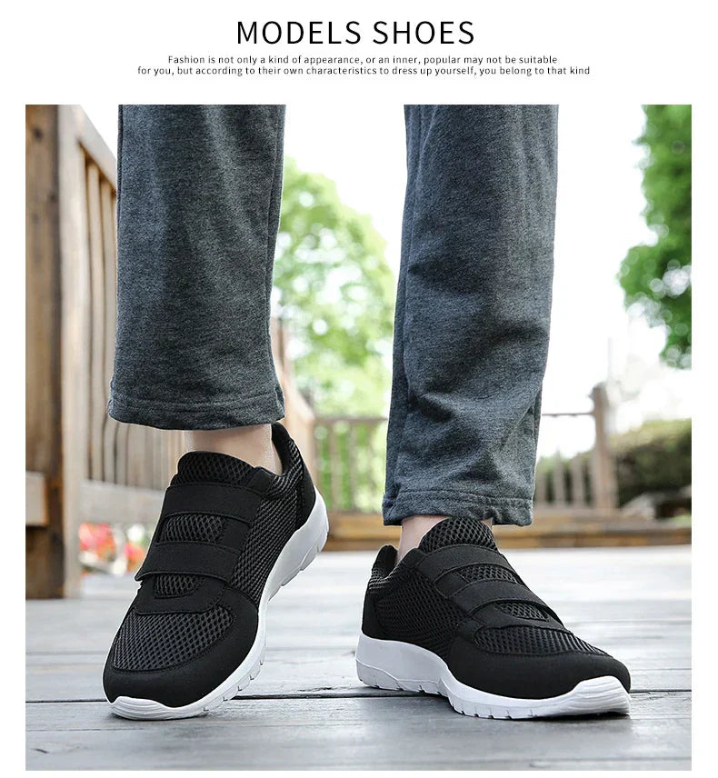 Men Mesh Sneakers Breathable Sport Running Jogging Shoes Comfort Walking Lightweight Flats Vulcanize Tenis Shoes Footwear