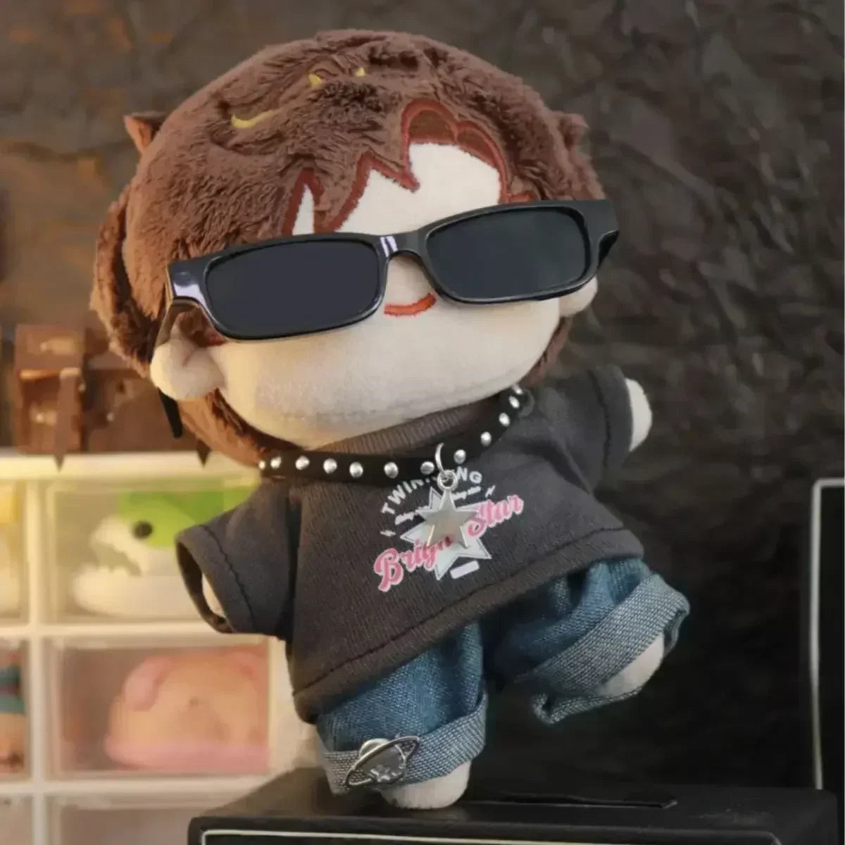 Labubu Clothes Doll American Hip Hop, V1 V2 Doll Clothing Accessories, Labubu Clothes Designer,15/17cm Doll Toy