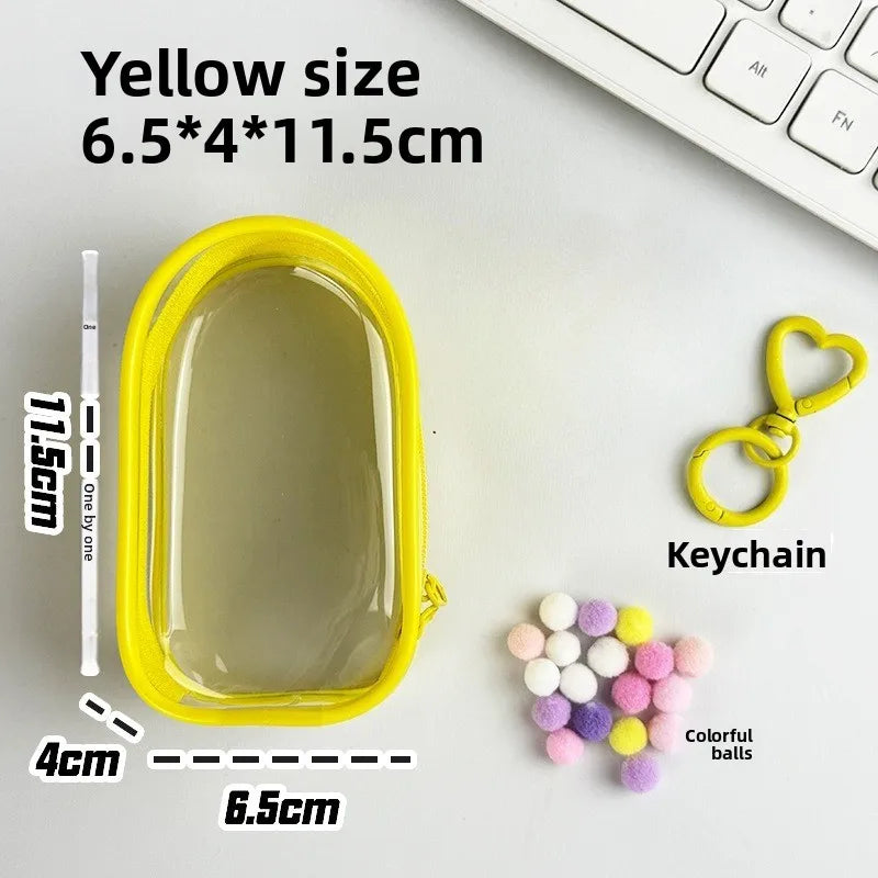 Labubu4.0 Waterproof Protective Cover Labubu Fourth-generation Dust-proof Storage Protective Cover Transparent Baby Bag