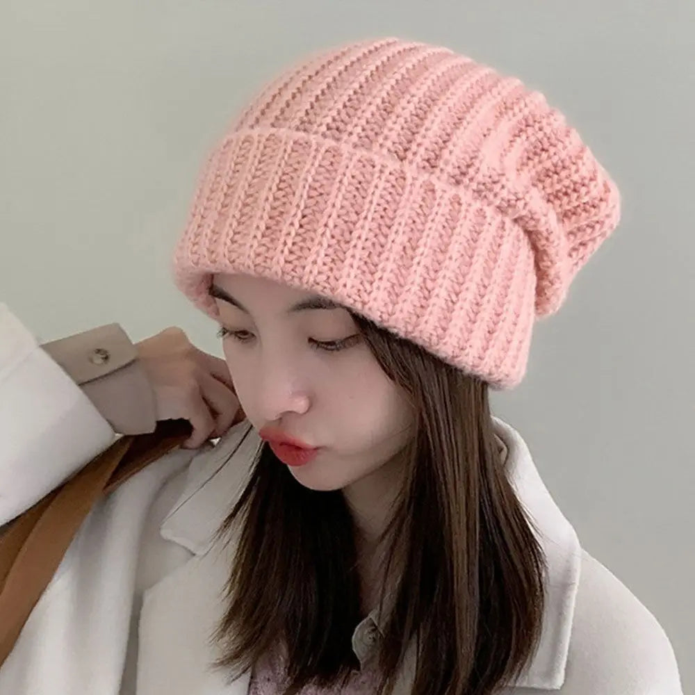 2022 Winter Warm Hats  Men Hats Solid Color Hip Hop Unisex Female Beanies for Women Casual Stacking Knitted Bonnet Caps