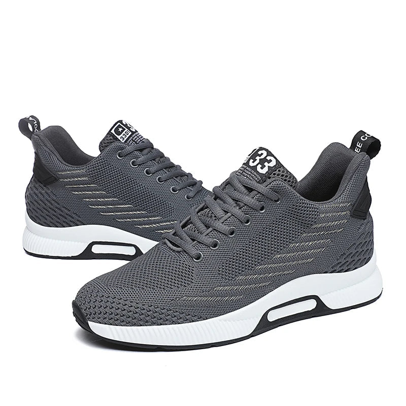 New Sneakers Man Elevator Shoes Height Increase Shoes for Men Insoles 8CM Mesh Breathable Sports Heightening Footwear Tall Shoes