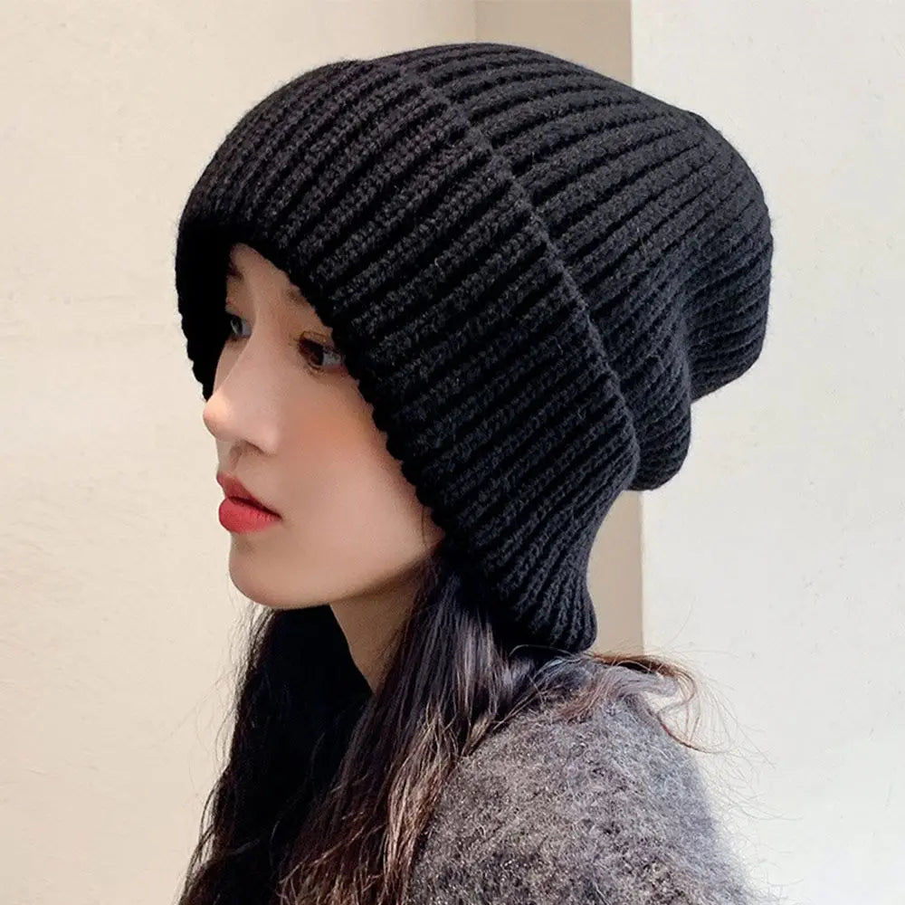 2022 Winter Warm Hats  Men Hats Solid Color Hip Hop Unisex Female Beanies for Women Casual Stacking Knitted Bonnet Caps