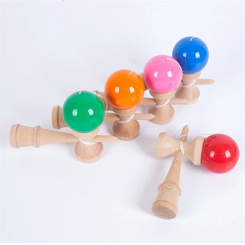 Children's Adult Outdoor Sports Competition Skill Ball Exercise Hand-eye Coordination Toy Japanese Wooden Kendama Ball Toys