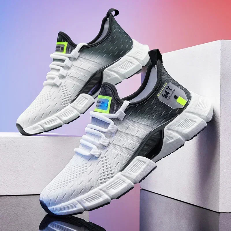 Pantofi ocazional pentru bărbați, ușori, de modă, pantofi de alergare, respirabili, pantofi de tenis, comozi, pantofi sport pentru jogging în aer liber