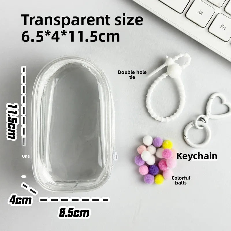 Labubu4.0 Waterproof Protective Cover Labubu Fourth-generation Dust-proof Storage Protective Cover Transparent Baby Bag
