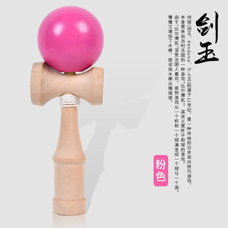 Children's Adult Outdoor Sports Competition Skill Ball Exercise Hand-eye Coordination Toy Japanese Wooden Kendama Ball Toys