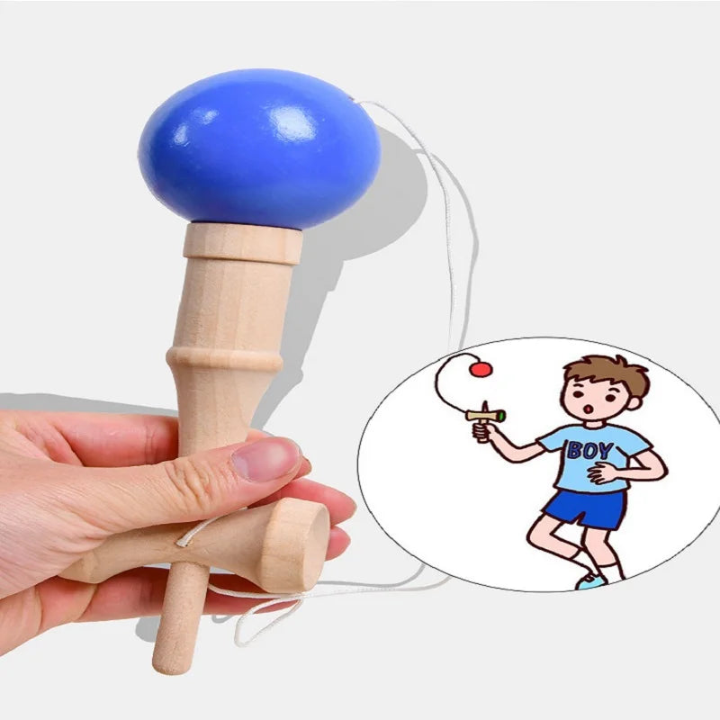 Children's Adult Outdoor Sports Competition Skill Ball Exercise Hand-eye Coordination Toy Japanese Wooden Kendama Ball Toys
