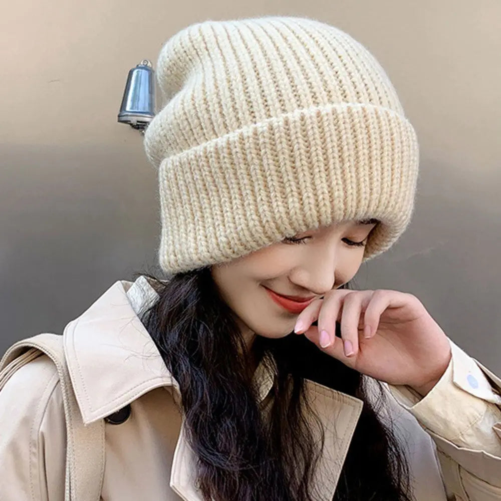 2022 Winter Warm Hats  Men Hats Solid Color Hip Hop Unisex Female Beanies for Women Casual Stacking Knitted Bonnet Caps