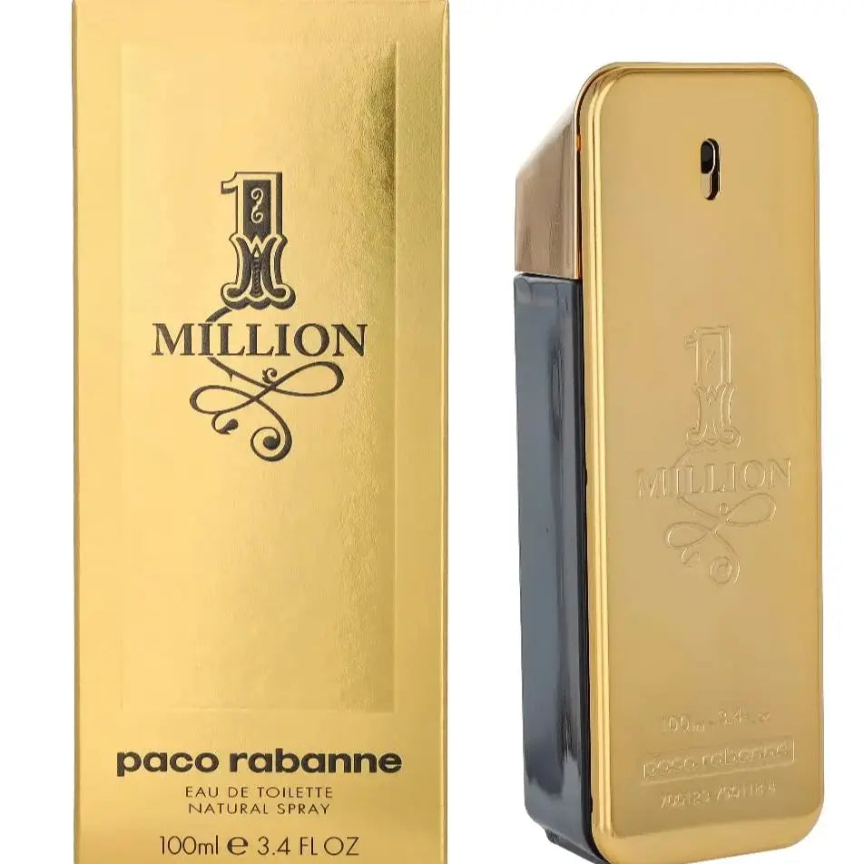 1 Million By Paco Rabanne For Men's Eau De Toilette TESTER 3.4 fl oz 100 ml Men's Cologne New in Box USA