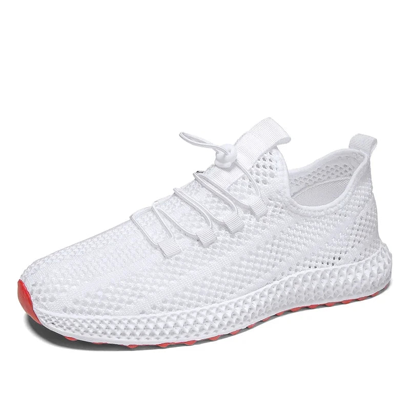 Summer Men Sports Shoes Mesh Breathable Casual Shoes 2024 New Outdoor Large Jogging Sports Shoes Men Vulcanized Shoes