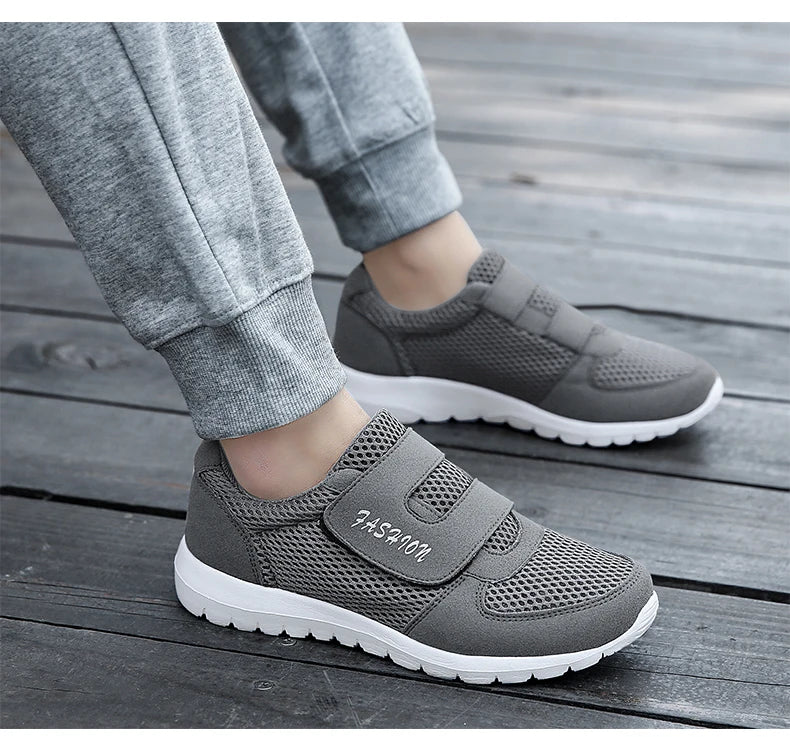 Men Mesh Sneakers Breathable Sport Running Jogging Shoes Comfort Walking Lightweight Flats Vulcanize Tenis Shoes Footwear