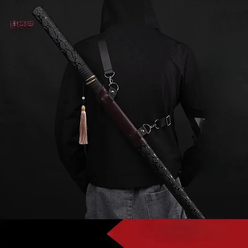 Bamboo Tang Hengdao Samurai Blade Sheathed Kendo Unbladed 100cm