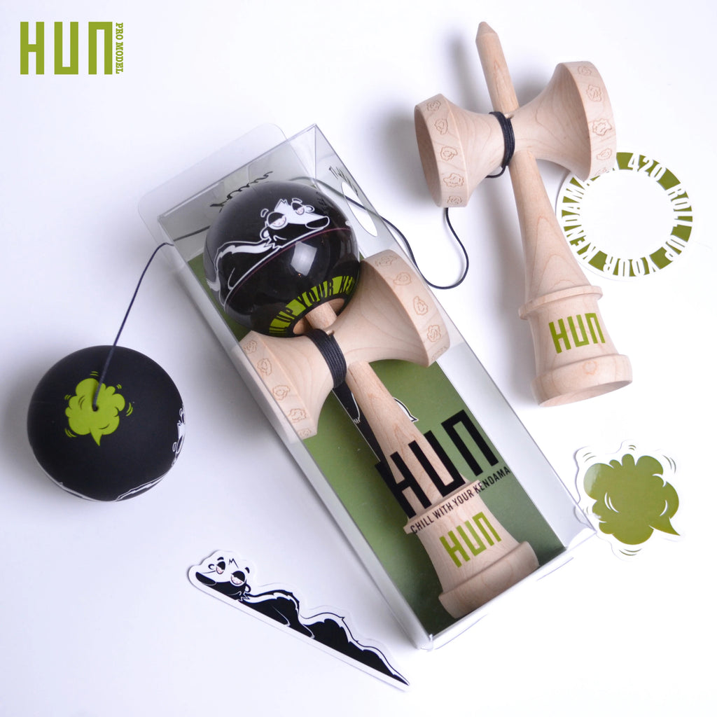 Original Hun Kendama Beginner Professionals Kendama Maple Fagus Sylvatica Material Accord With KWC Relieve Stress Portable Gifts