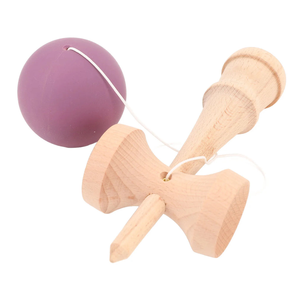 Kendama Wooden Portable Kendama Beech wood Improves Hand Eye Coordination with String for Indoor and Outdoor Wooden Kendama