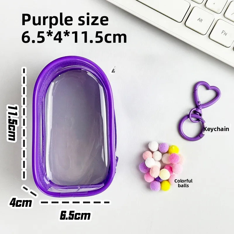 Labubu4.0 Waterproof Protective Cover Labubu Fourth-generation Dust-proof Storage Protective Cover Transparent Baby Bag