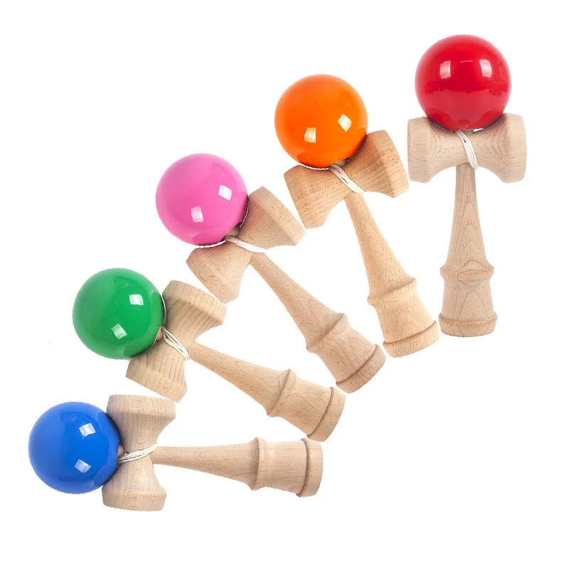 Children's Adult Outdoor Sports Competition Skill Ball Exercise Hand-eye Coordination Toy Japanese Wooden Kendama Ball Toys