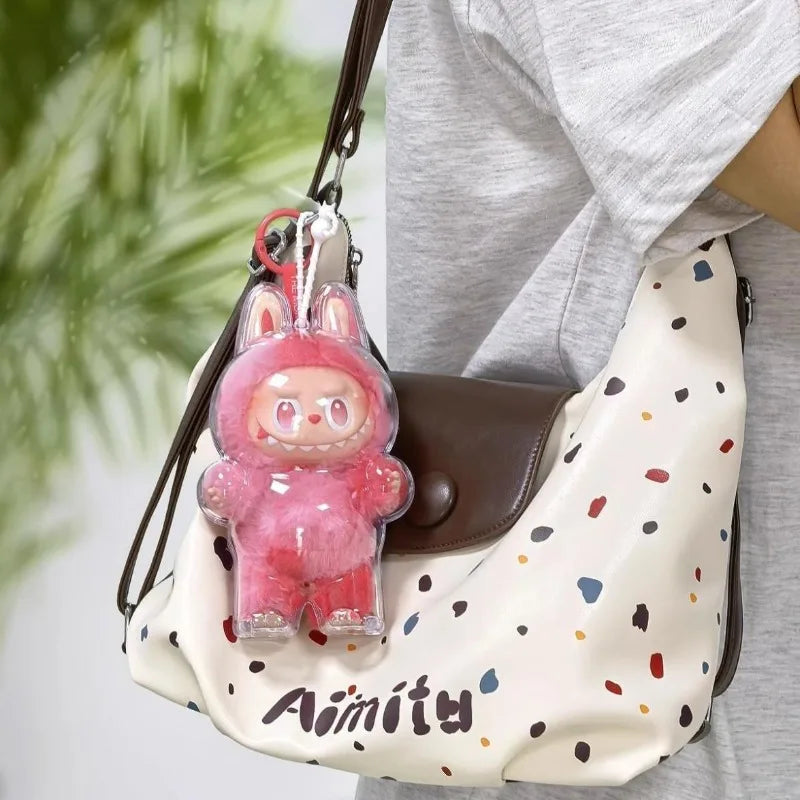 Labubu V3 Third Generation Cloth Transparent Protective Shell Accessories Standing Protective Cover Dustproof Hanging Decoration