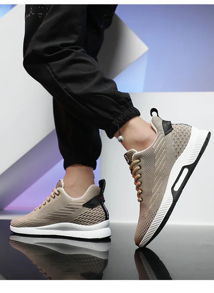 New Sneakers Man Elevator Shoes Height Increase Shoes for Men Insoles 8CM Mesh Breathable Sports Heightening Footwear Tall Shoes
