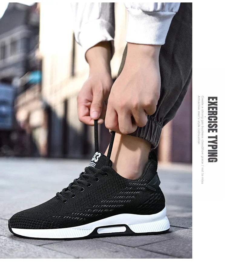 New Sneakers Man Elevator Shoes Height Increase Shoes for Men Insoles 8CM Mesh Breathable Sports Heightening Footwear Tall Shoes