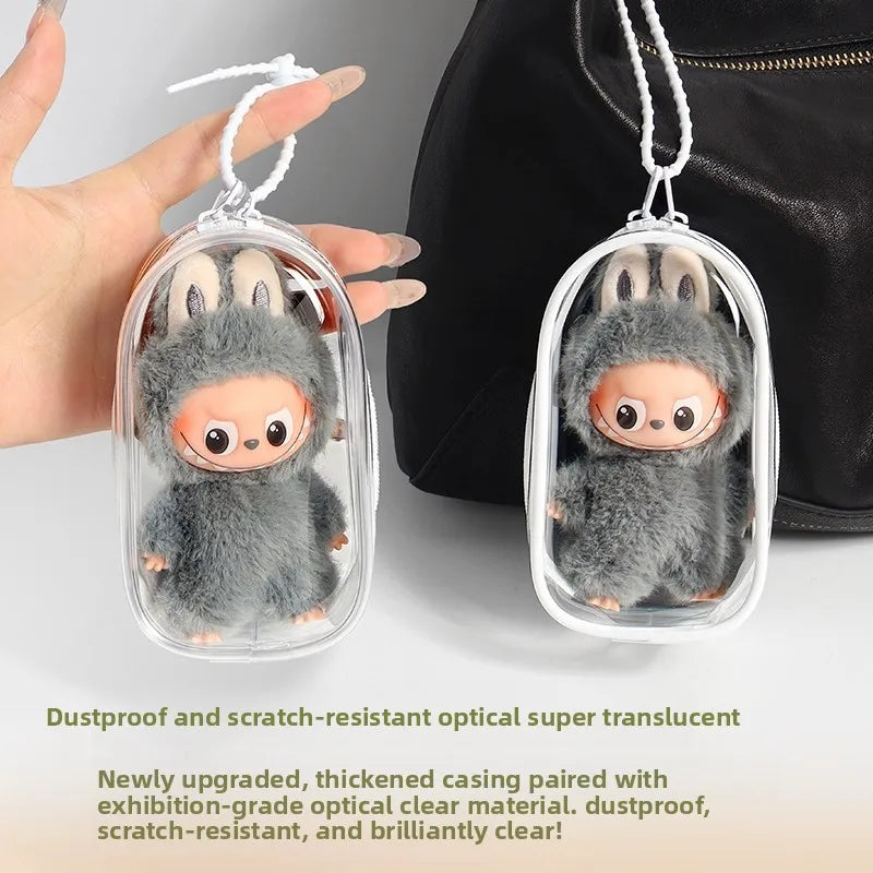 Labubu4.0 Waterproof Protective Cover Labubu Fourth-generation Dust-proof Storage Protective Cover Transparent Baby Bag