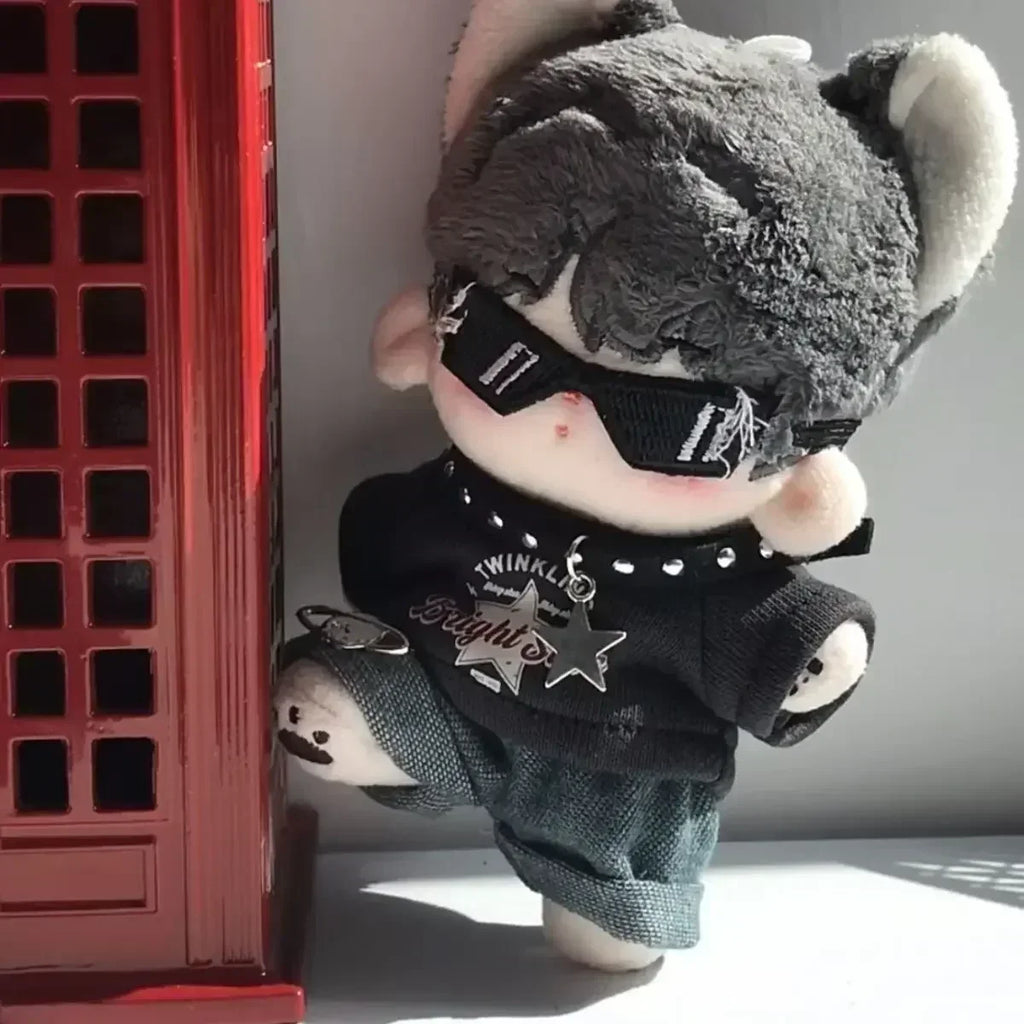 Labubu Clothes Doll American Hip Hop, V1 V2 Doll Clothing Accessories, Labubu Clothes Designer,15/17cm Doll Toy