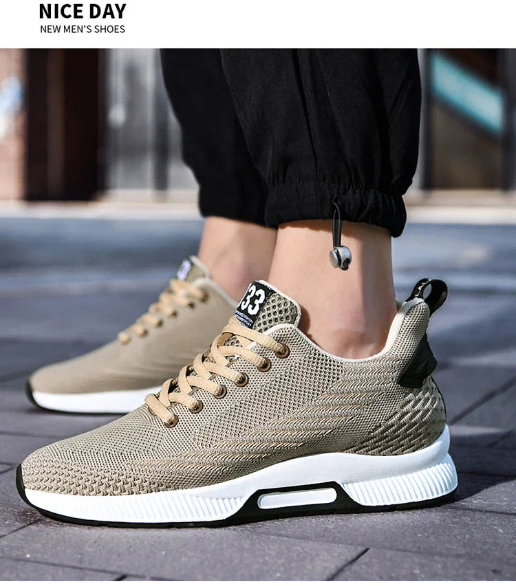 New Sneakers Man Elevator Shoes Height Increase Shoes for Men Insoles 8CM Mesh Breathable Sports Heightening Footwear Tall Shoes