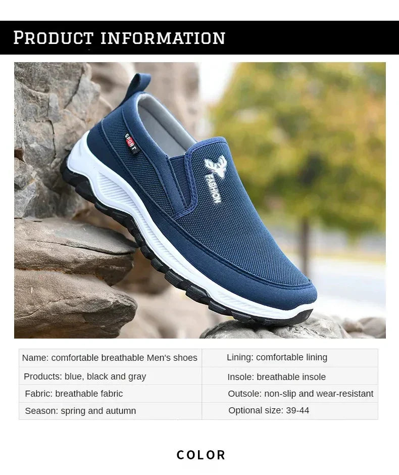 Men Casual Sneakers 2024 Spring New Lightweight Male Tennis Shoes Men Sneakers Soft Mesh Casual Shoes Outdoor Anti-Slip Shoes