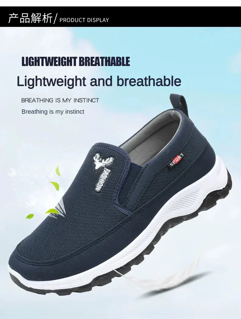 Men Casual Sneakers 2024 Spring New Lightweight Male Tennis Shoes Men Sneakers Soft Mesh Casual Shoes Outdoor Anti-Slip Shoes