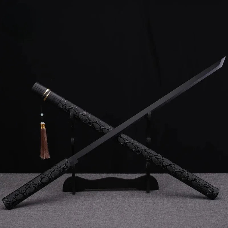Bamboo Tang Hengdao Samurai Blade Sheathed Kendo Unbladed 100cm