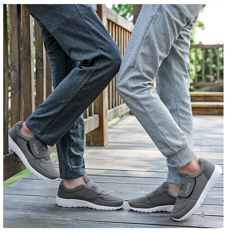 Men Mesh Sneakers Breathable Sport Running Jogging Shoes Comfort Walking Lightweight Flats Vulcanize Tenis Shoes Footwear