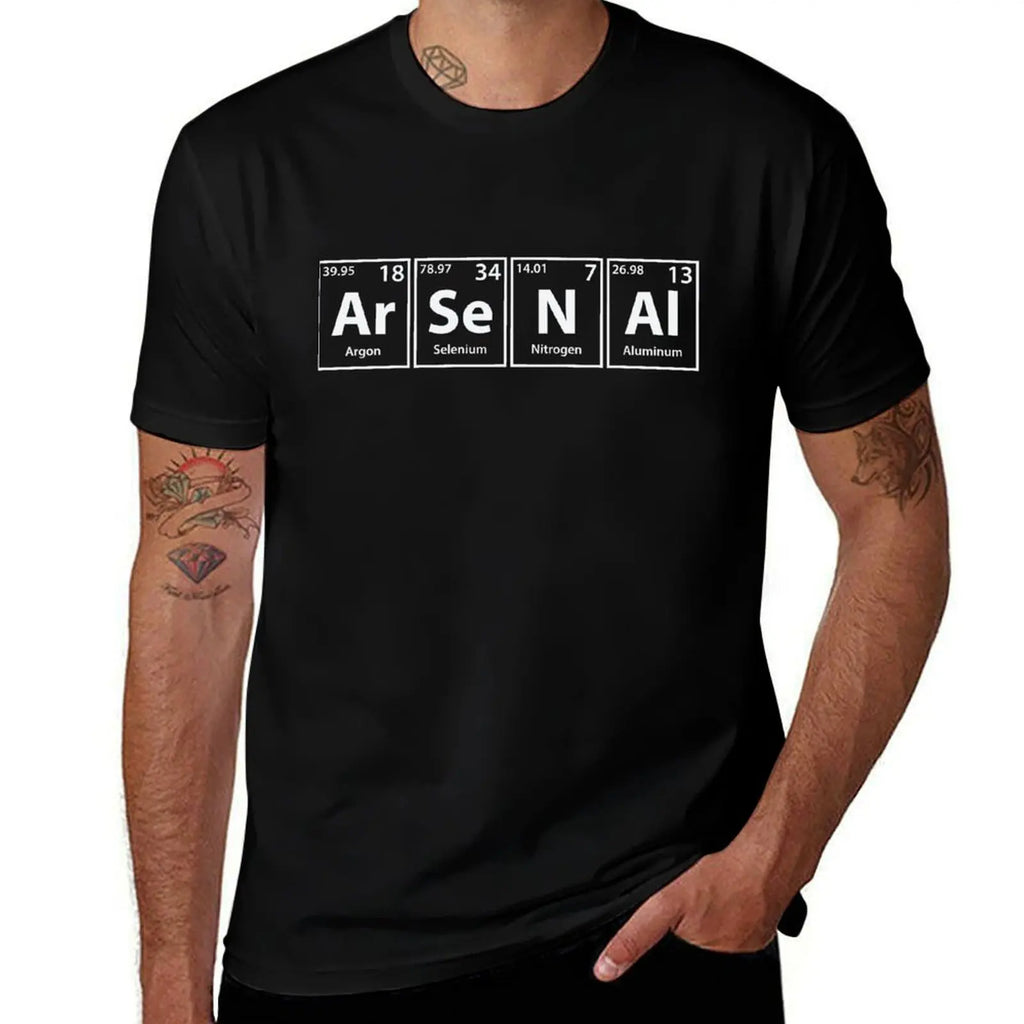 Arsenal (Ar-Se-N-Al) Periodic Elements Spelling T-Shirt graphic shirts valentines clothes man clothes luxury clothes men
