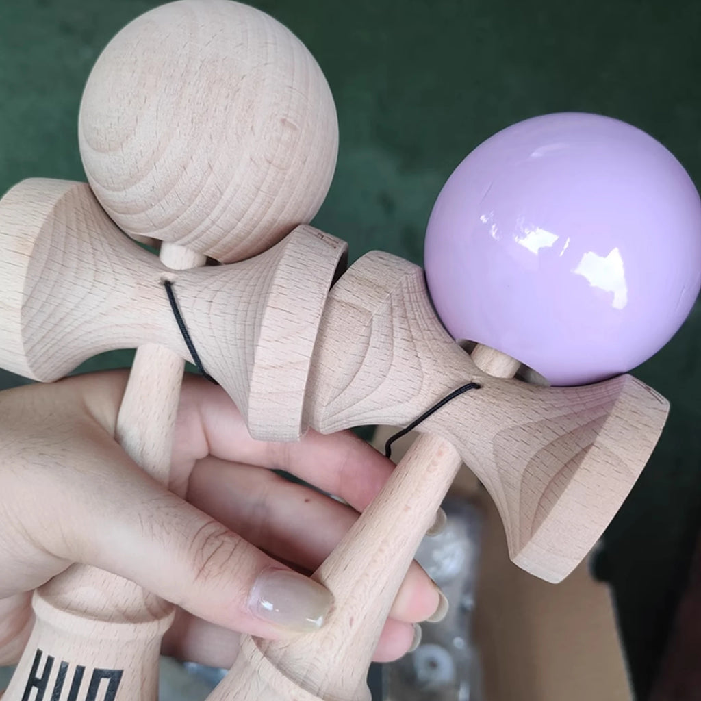 Spot Goods Hun Kendama Novice Beginners Kylin Model Viscous Paint Customized Professional Competitive Competition Kendama Gifts