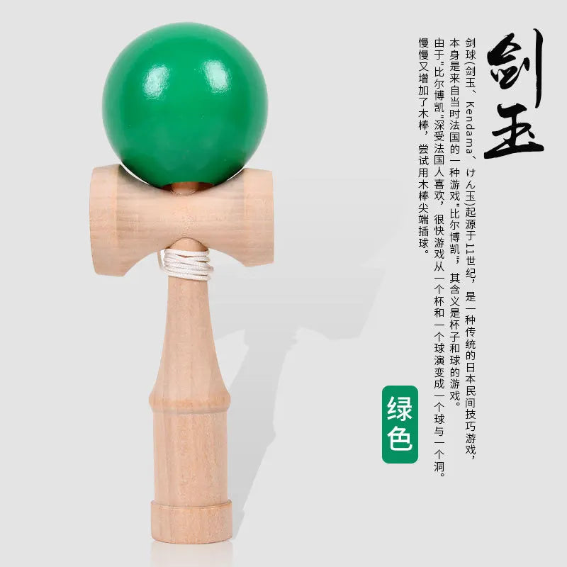 Children's Adult Outdoor Sports Competition Skill Ball Exercise Hand-eye Coordination Toy Japanese Wooden Kendama Ball Toys