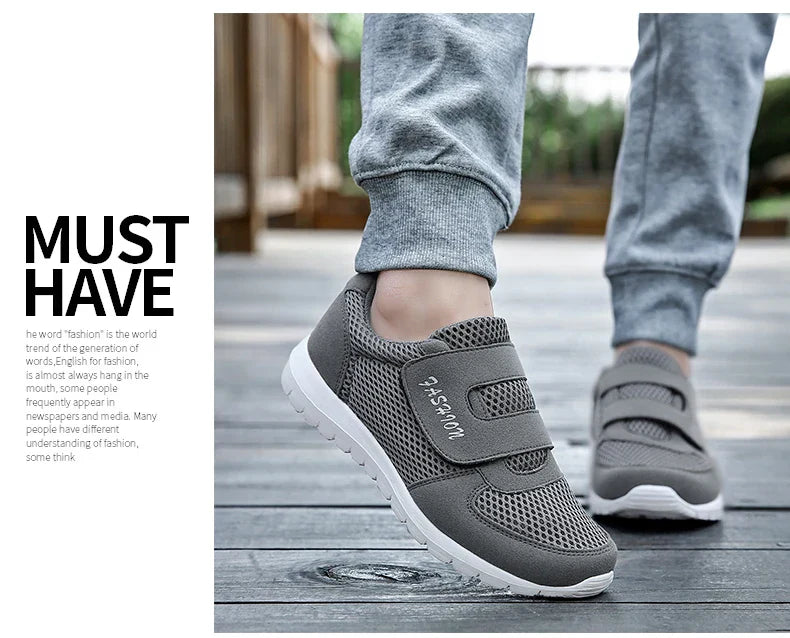 Men Mesh Sneakers Breathable Sport Running Jogging Shoes Comfort Walking Lightweight Flats Vulcanize Tenis Shoes Footwear