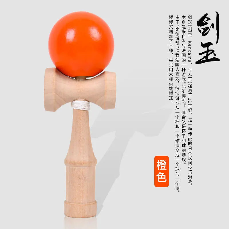 Children's Adult Outdoor Sports Competition Skill Ball Exercise Hand-eye Coordination Toy Japanese Wooden Kendama Ball Toys