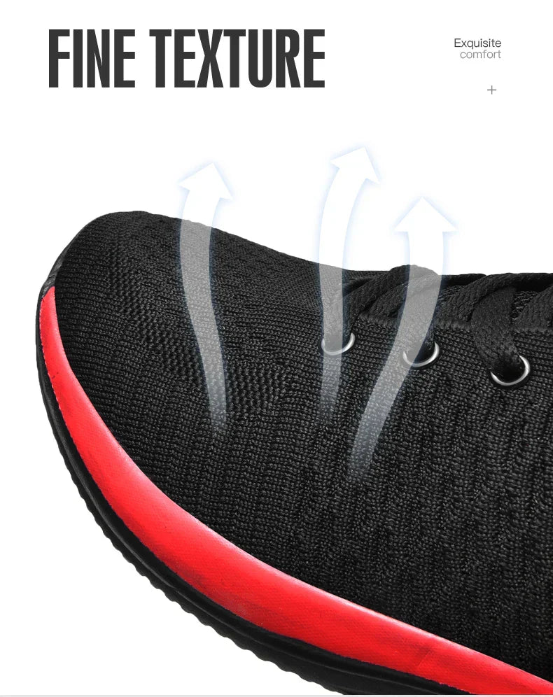 Men Running Walking Knit Shoes Fashion Casual Men Sneakers Breathable Sport Athletic Gym Lightweight Running Shoes