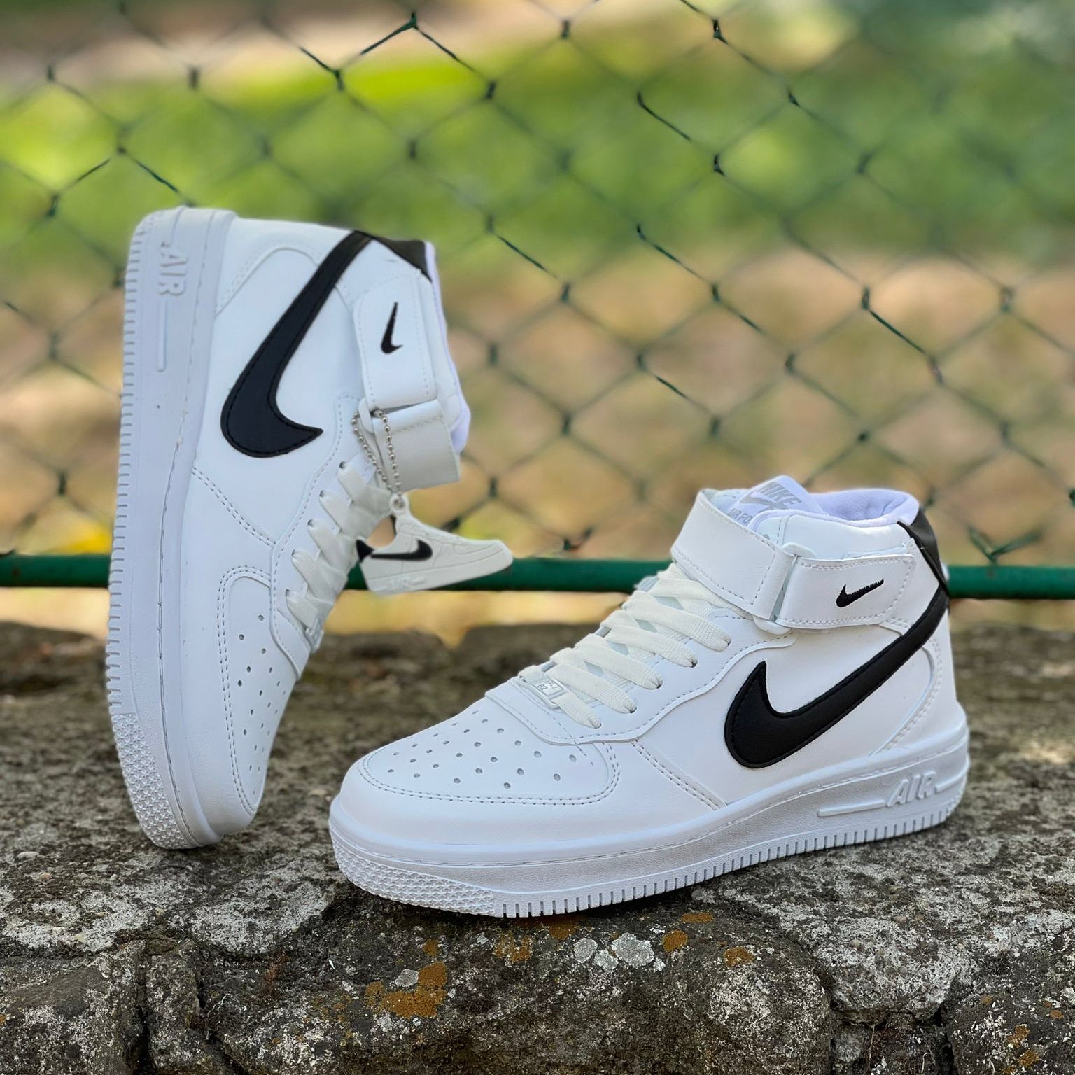 AF1 High Alb-Negru